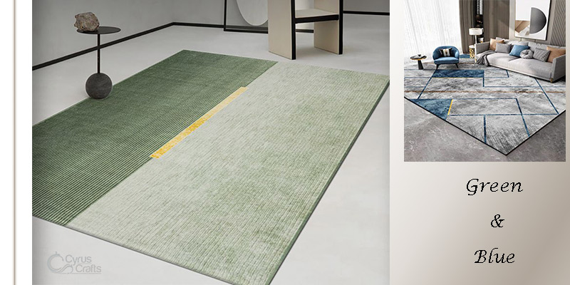 Green and Blue Rugs 